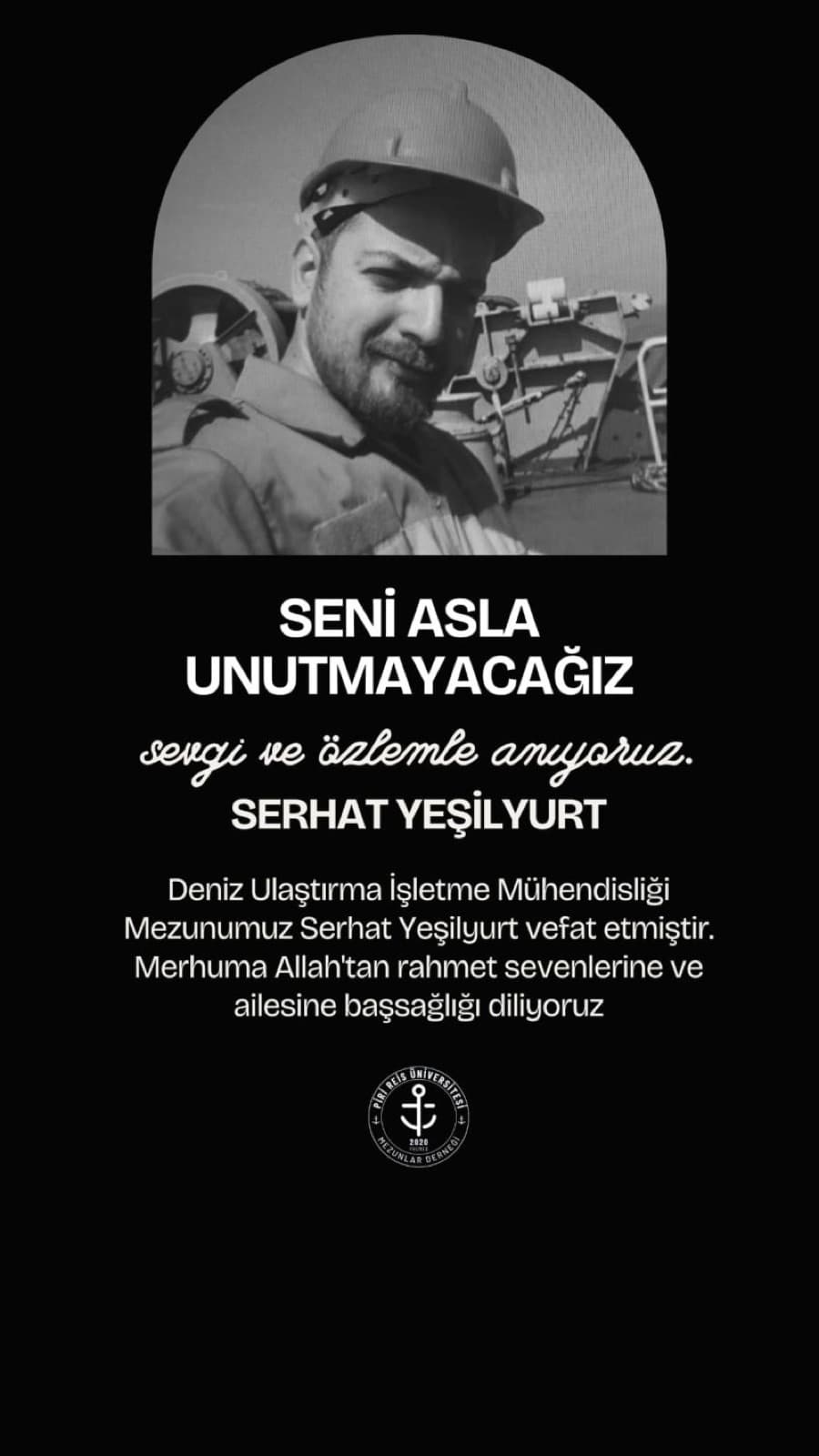 Vefat Duyurusu | Serhat Yeşilyurt