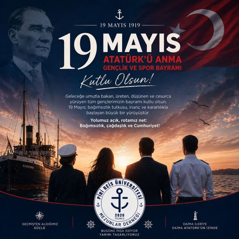 19 Mayıs Atatürk'ü Anma, Gençlik ve Spor Bayramı Kutlu Olsun